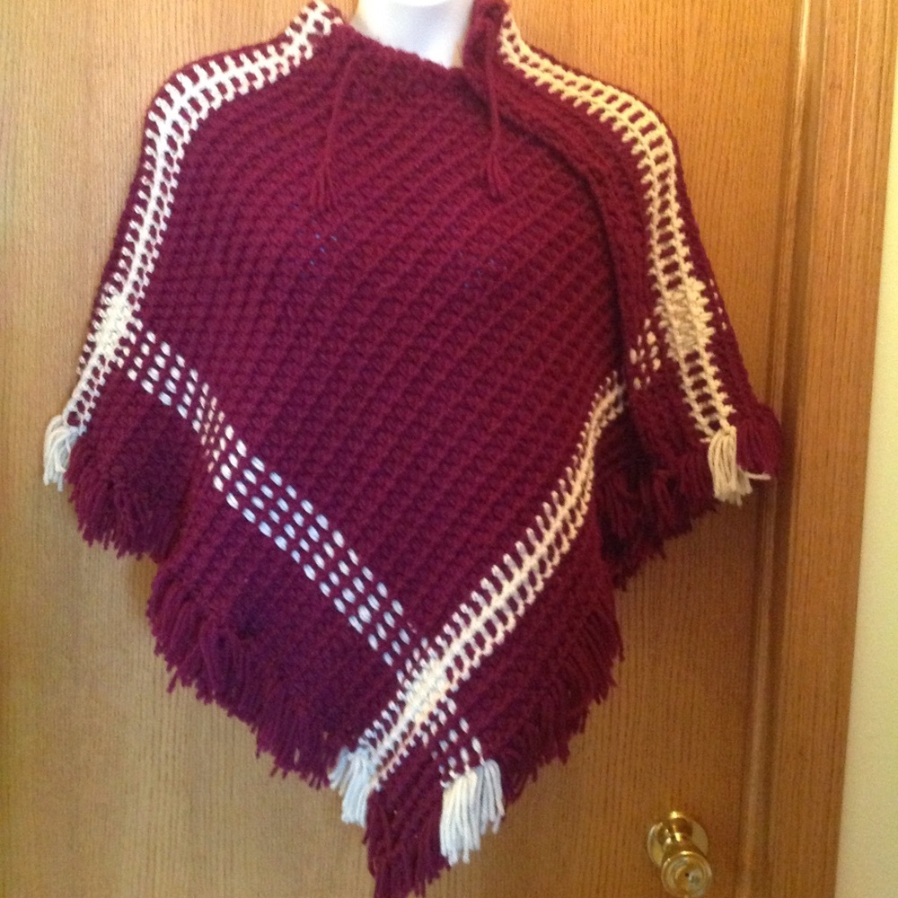 Awesome, Vintage crocheted poncho!
